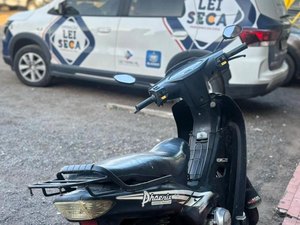 Lei Seca recupera ciclomotor com queixa de roubo/furto em Arapiraca