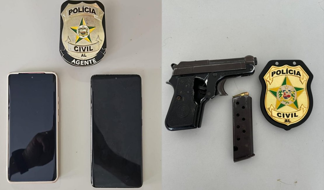 Assaltante que roubou celulares de casal em Arapiraca é preso