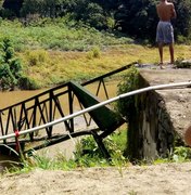 Ponte desaba em comunidade de São Luís do Quitunde