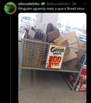 Venda de caixas de papelão em supermercado de Belém gera polêmica nas redes sociais