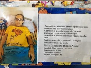 Mãe de dois filhos necessita de ajuda para combater o câncer