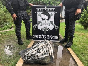 Polícia encontra 50kg de explosivos dentro de barragem em Arapiraca