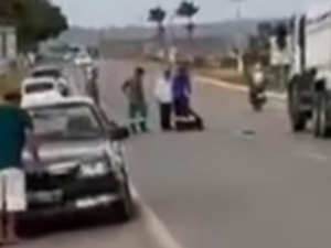 Motociclista fica ferido após colisão com carro na BR-316, em Palmeira dos Índios