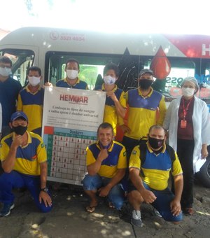 Trabalhadores dos Correios promovem doação de sangue durante greve em Alagoas