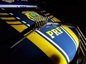 Com espingarda calibre 32, homem é preso na BR-101 em Messias 