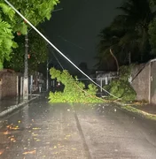 Tempestade durante a madrugada causa estragos e interrupção de energia nos quatro cantos de Maceió
