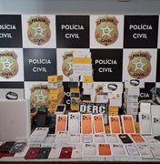 Polícia Civil apreende carga de eletrônicos avaliada em R$ 500 mil em Maceió