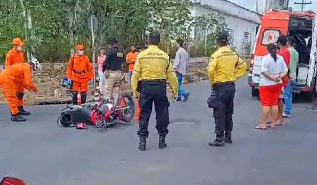 [Vídeo] Acidente grave é registrado no bairro São Luiz, em Arapiraca