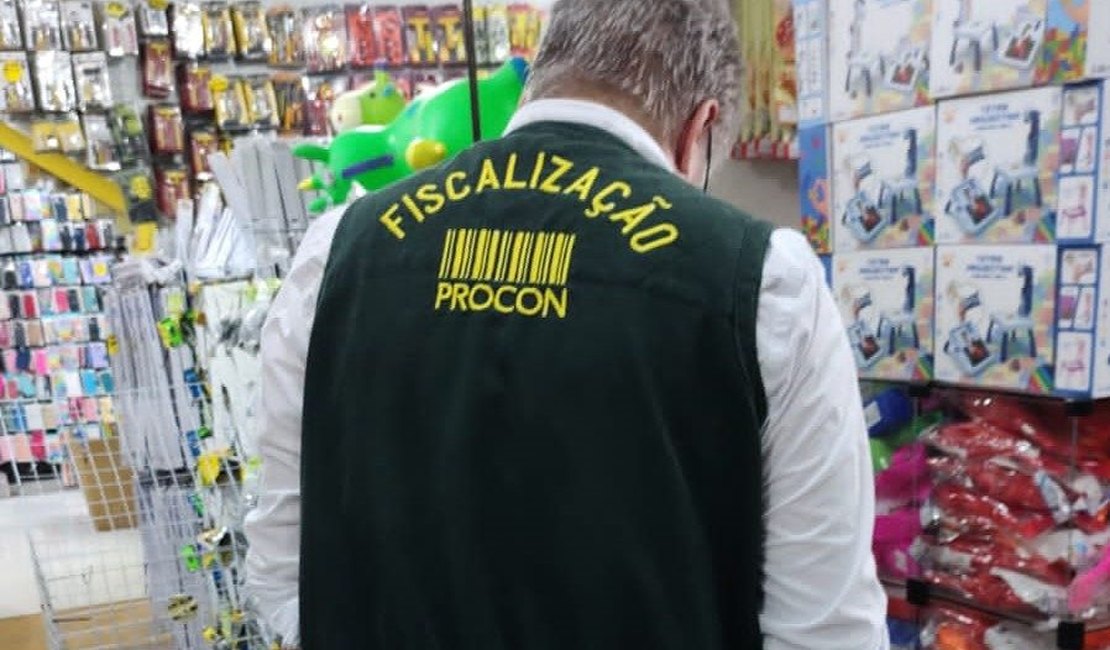Procon Arapiraca recolhe mais de mil brinquedos irregulares durante fiscalização
