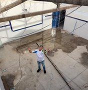 Sala de aula sem teto: Cabo Bebeto denuncia situação de escola em Inhapi