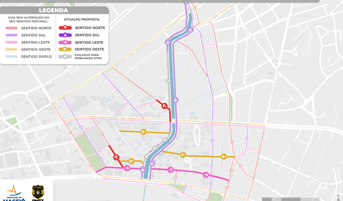 Saiba como fica o funcionamento do trânsito no entorno do Riacho Salgadinho