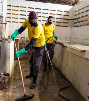 Mutirões de limpeza serão semanais e vão beneficiar quatro mercados públicos de Maceió
