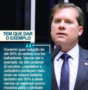 Marx Beltrão sugere redução de 50% no salário dos três poderes