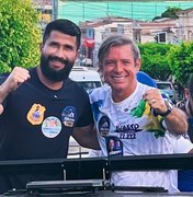Cabo Bebeto e Fábio Costa participam de motocarreata em Boca da Mata