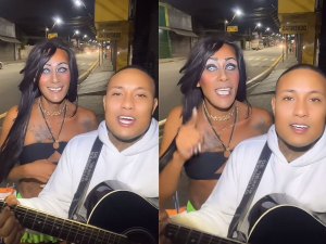 Mulher que viralizou em live com cantor evangélico se pronuncia após sucesso na internet