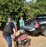 Polícia recupera gerador avaliado em R$ 20 mil e prende homem por receptação em Palmeira dos Índios