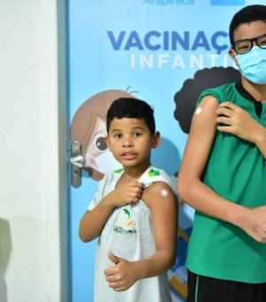 Arapiraca começa a vacinar crianças com dose de reforço contra Covid-19