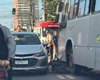 Motociclista fica ferido em acidente na Avenida Gustavo Paiva, em Cruz das Almas