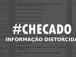 #Checado: mensagem lista medidas distorcidas sobre ações do governo