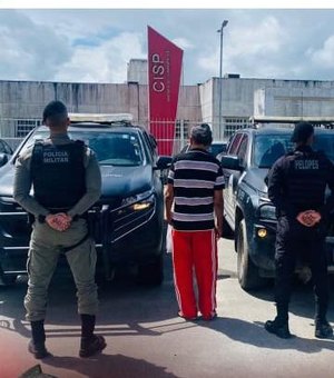 Acusado de homicídio é preso na zona rural de Porto Calvo