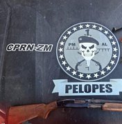 Homem é preso guardando arma e munições para traficante no município de Maragogi