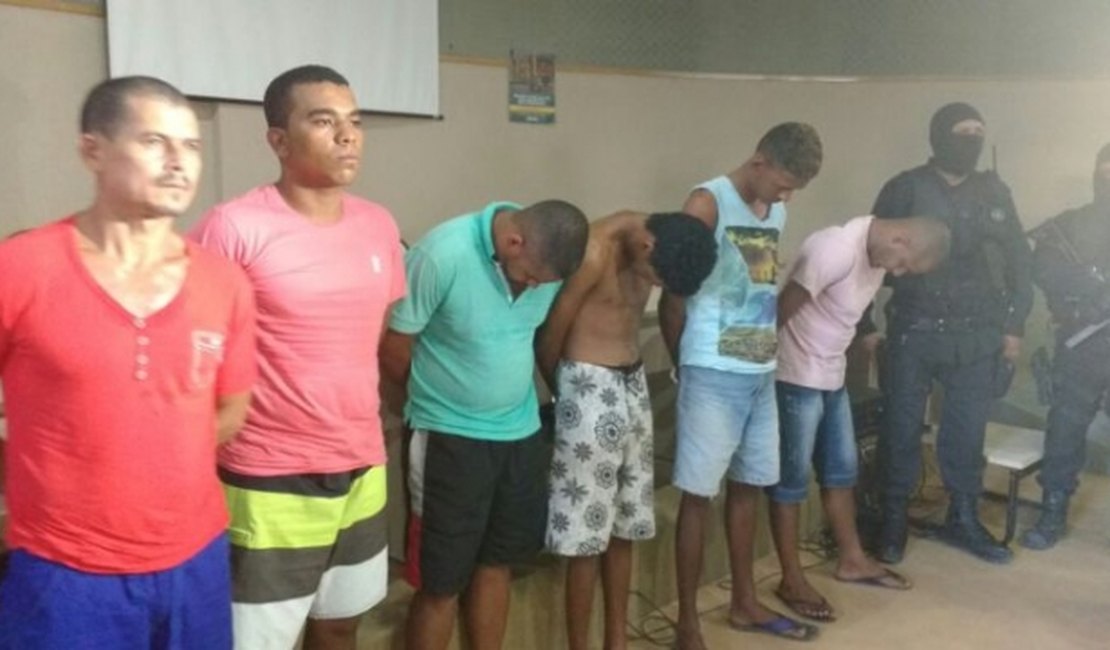 SSP apresenta  presos em operação suspeitos de envolvimento com o tráfico de drogas e assaltos
