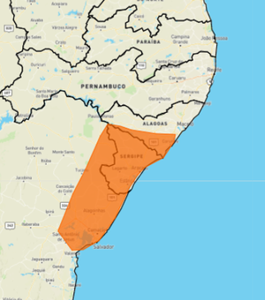 Perigo: Instituto de Meteorologia atualiza grau de severidade das chuvas que já atingem Alagoas