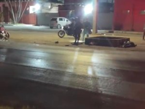 Motociclista sofre acidente na Avenida Durval de Góes Monteiro em Maceió