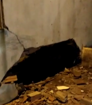 [Vídeo] Compressor de ar explode e destrói borracharia em Arapiraca