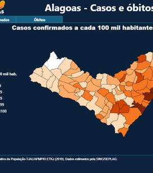 Painel interativo disponibiliza dados sobre a pandemia do Covid-19 em Alagoas