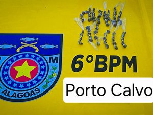 Jovem é preso acusado de tráfico de drogas no município de Porto Calvo