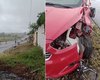 Carro colide contra mureta na rodovia AL-115, em Igaci