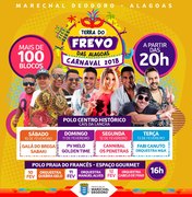 Prefeitura de Marechal Deodoro divulga programação do Carnaval 2018