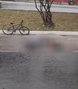Acidente de moto deixa mulher ferida e homem morto na entrada do Eustáquio Gomes