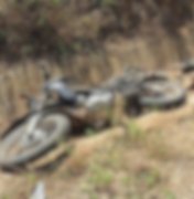 Idoso morre após perder o controle da moto e cair em vala na AL-115 em Palmeira dos Índios