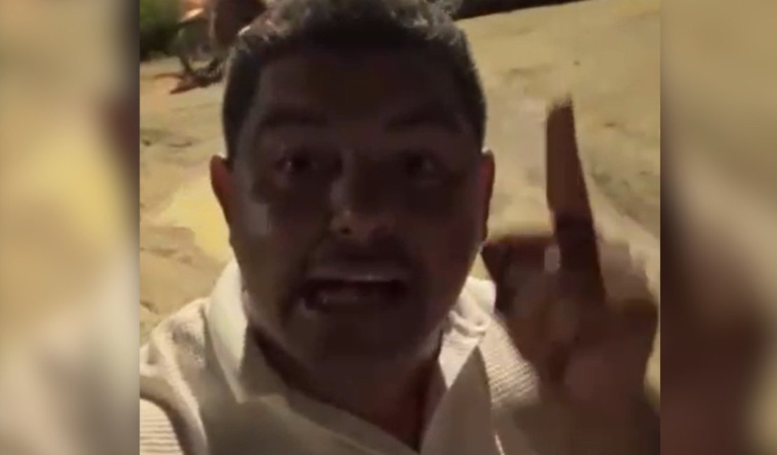 [Vídeo] Suplente de vereador xinga PM de ‘b*sta’, mas se arrepende e pede desculpas no Pilar