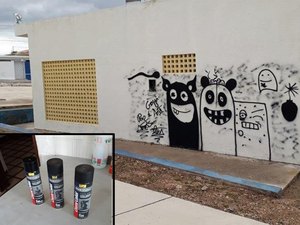 Academia de Saúde no Sertão é violada por pichador