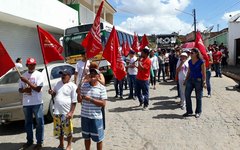 Agentes de saúde realizam protesto em Taquarana