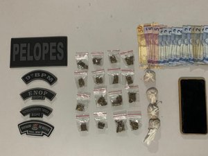 Falso mototaxista é preso com maconha e crack, em Delmiro Gouveia