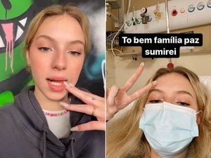 Influencer toma querosene e detergente por engano e é hospitalizada