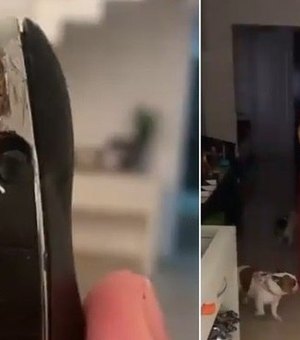 Naiara Azevedo se desespera após cachorra destruir chave de Porsche