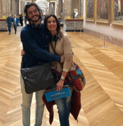Em Paris, Fátima Bernardes e Túlio Gadêlha visitam o Louvre