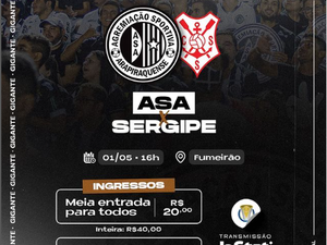 ASA inicia venda de ingressos para duelo contra o Sergipe