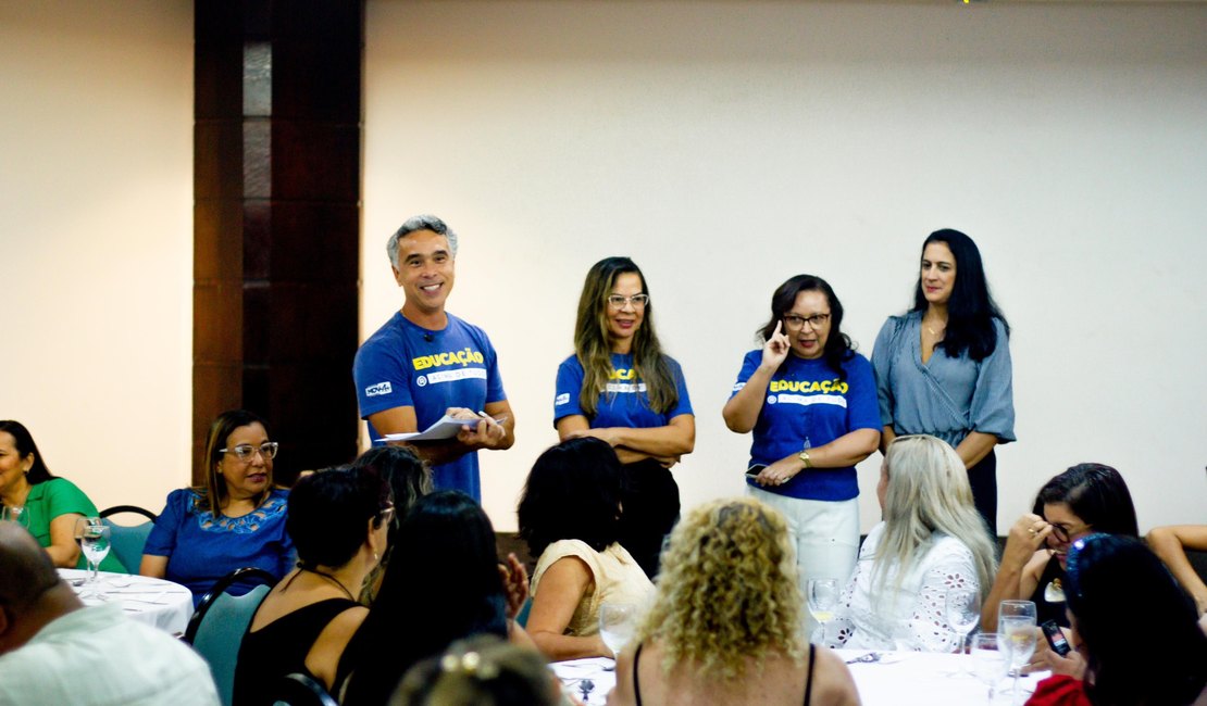 Em reunião com gestores escolares, Rafael Brito reafirma compromisso com a Educação