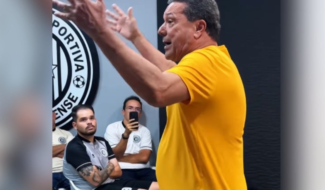 ASA recebe visita de Vanderlei Luxemburgo no CT Noel Alves antes de decisão do Alagoano