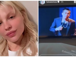 Luísa Sonza posta vídeo assistindo ao show de Whindersson e web reage: 'Ainda shippo'
