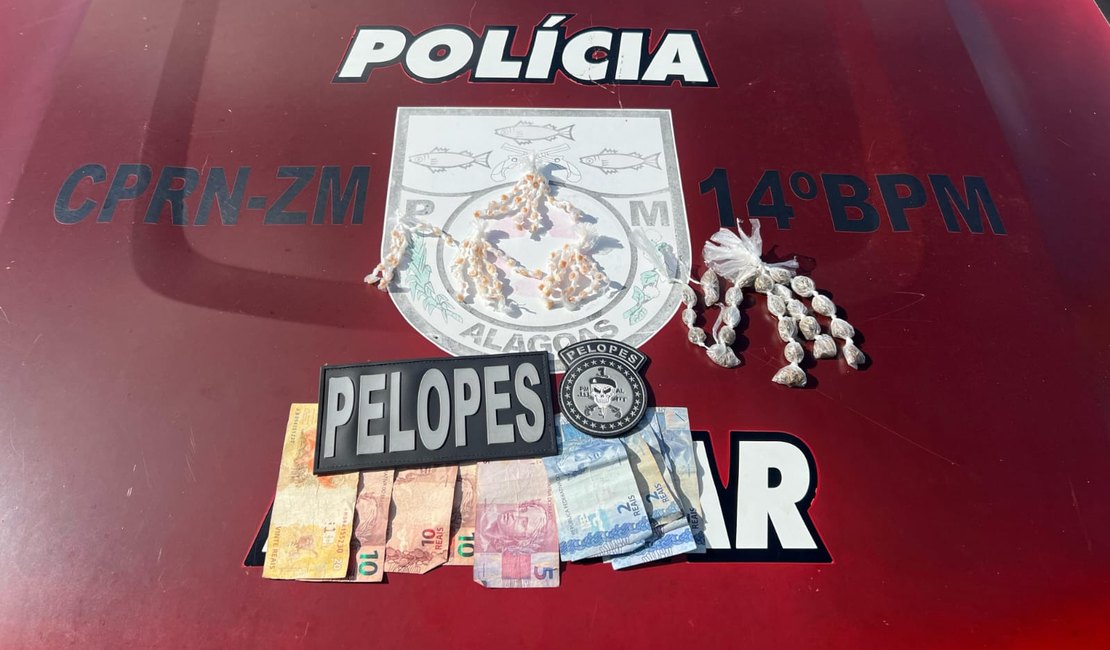 Polícia prende suspeito de tráfico de drogas em Colônia Leopoldina