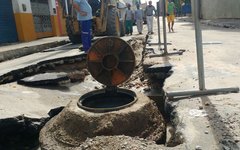 Chuvas causam estragos em obras de saneamento em Arapiraca