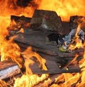 Polícia Federal incinera droga em Marechal de Deodoro