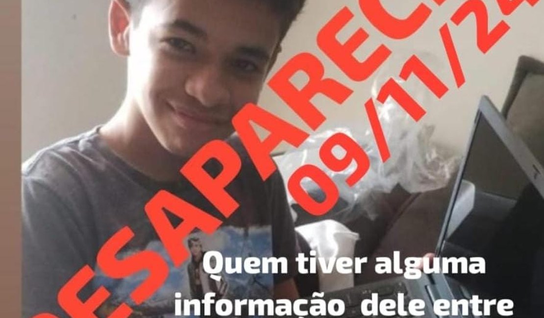 Adolescente desaparecido é procurado pela família no bairro do Manoel Teles, em Arapiraca